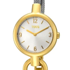 Reloj analógico Hold Charms de IP dorado con correa de^TOUS Best