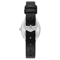 Reloj con movimiento suizo analógico de acero con 0,54 ct en diamantes y brazalete de piel negra Les Classiques^TOUS Clearance