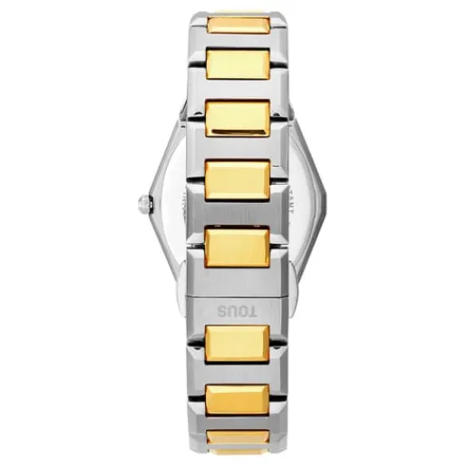 Reloj digital con brazalete de acero SS y acero IPG dorado Karat^TOUS