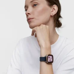 Reloj smartwatch de acero IPRG rosa y brazalete de acero IP azul D-Connect^TOUS Discount