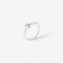 Solitario de oro blanco con diamante ATELIER^TOUS Best