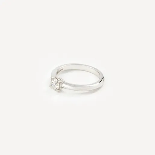 Solitario de oro blanco con diamante ATELIER^TOUS Online