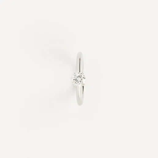 Solitario de oro blanco con diamante ATELIER^TOUS Online