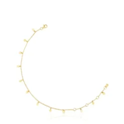 Tobillera con baño de oro 18 kt sobre plata Cool Joy^TOUS Online